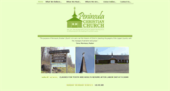 Desktop Screenshot of peninsulachristian.org